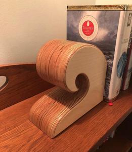Sujetalibros Modernos de Madera con Diseño de Arcoíris, Hechos a Mano, para Estantería, Hogar, Oficina, Biblioteca y Decoración Elegante - Product Image 5