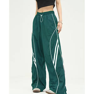 Pantalones Cargo Baggy Personalizados con Cordón para Mujer, de Poliéster, Casuales, Transpirables, Duraderos, con Cintura Alta Elástica - Product Image 5