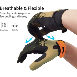 Gants de course respirants à imprimé numérique pour adultes et jeunes, pour la conduite en plein air, la moto, le vélo, le VTT et le dirt bike - Product Image 2