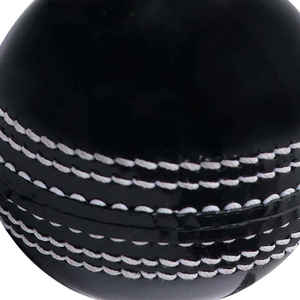 Balle de cricket en cuir noir, qualité supérieure, pour entraînement et matchs, équipement professionnel de cricket - Product Image 5