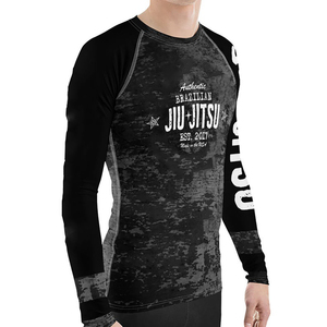 Rashguard de compression à manches longues authentique de Jiu-Jitsu brésilien pour homme, ajusté, anti-transpiration, vêtements de sport BJJ B - Product Image 1