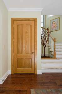 Porte intérieure moderne minimaliste pré-montée en panneau de mélamine, contreplaqué MDF, placage lisse, finition peinte pour chambres, appartements, hôtels - Product Image 2