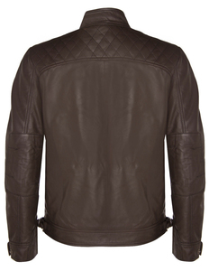 Veste en cuir véritable et toile pour homme de haute qualité, logo sur le devant, écologique, imperméable, coupe-vent, chaude, noire, prix avantageux, en solde - Product Image 2
