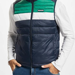 Blouson matelassé en nylon pour homme, best-seller, couleurs personnalisées, fermeture éclair intégrale, sans manches, vêtements d'hiver, style streetwear. - Product Image 3