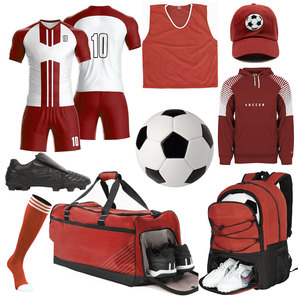 Uniforme de Fútbol Personalizado al por Mayor, 100% Poliéster Transpirable, Jersey de Fútbol con Logotipo Personalizado, Bolsa Deportiva, Mochila - Product Image 1