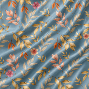 Organic Eco-Friendly Printed Silk Satin Woven Floral Lightweight <b>Fabric</b> for Apparel & Home Textiles-Customizable - Product Image 2