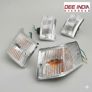 ชุดไฟเลี้ยวโครเมียมสำหรับรถเวสป้า PX 125 150 200 |   ไฟเลี้ยวพร้อมเลนส์สีขาว - Product Image 2