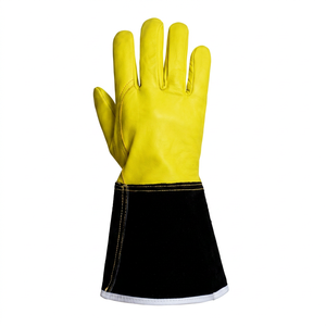 Gants de soudage TIG OEM de qualité supérieure en cuir de vachette pleine fleur, ignifuges, anti-chaleur, anti-coupure, personnalisables, haute qualité - Product Image 3
