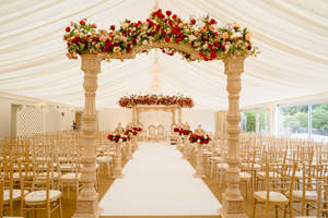 Magnífico Conjunto de Mandap para Bodas Gujarati, Ideal para Ceremonias Hindúes, Mandap Imperial Avni para Bodas Hindúes en EE. UU. - Product Image 2