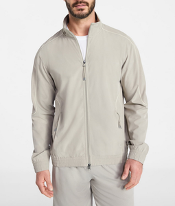 <b>Men's</b> <b>Bomber</b> <b>Jacket</b> Stand Collar Back Neck Logo Waterproof Quick Dry Windproof Breathable 100% Polyester Casual Winter Outerwear - Product Image 3