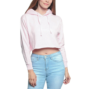 2026 High Quality Polyester Pullover Fashion Women's Crop <b>Top</b> Hoodies Custom Logo Lined <b>Winter</b>/Spring Women Crop <b>Top</b> Hoodies - Product Image 3