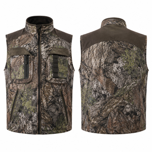 Men's Camouflage Hunting Vest Soft Shell Breathable Multi-Pocket Sleeveless Outdoor Wear Autumn Season - Product Image 1