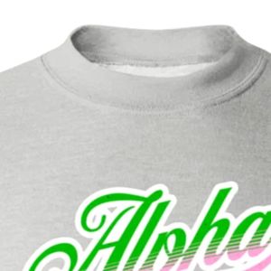 Sudadera Gris AKA con Gráficos, Cuello Redondo, Manga Larga, Puños Acanalados, Informal, para Mujer, Top de Felpa, Moda Urbana, para Uso Diario - Product Image 3