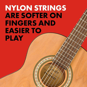 Guitarra de Cuerdas de Nailon FA-25N, Tamaño 3/4, para Niños y Principiantes, con Mástil Cómodo, Fácil de Tocar con los Dedos y 2 Años de Garantía - Product Image 2