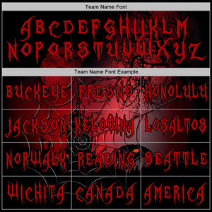 Custom <b>Gothic</b> Printed <b>Hoodie</b> Men's Black Red Design Team Name Number Personalized Sublimation Sweatshirt Autumn Style - Product Image 3