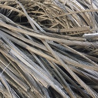 Déchets de fil d'aluminium blanc argenté en vrac, grade 6063, 99 % pur, haute qualité, recyclé, source vérifiée pour l'industrie technologique, faible déchets