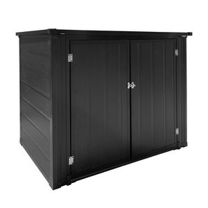 Abri de jardin en bois verrouillable pour le rangement des poubelles, de la tondeuse à gazon et des outils - Product Image 2