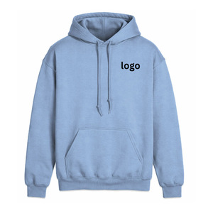 เสื้อฮู้ดดี้ผู้ชาย พิมพ์ลายแบบรีดร้อน ผ้าฝ้าย 100% สำหรับฤดูหนาว สีพื้นเรียบ แบบสวมหัว มีฮู้ด สกรีนโลโก้ได้ - Product Image 3