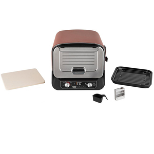 100% NEW Woodfire OO101UK <b>Electric</b> Outdoor Oven - Brown & Silver Outdoor <b>Electric</b> Roaster Oven, Pizza Oven & <b>BBQ</b> Smoker - Product Image 4