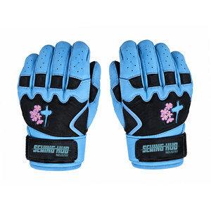 Gants de baseball unisexes personnalisés avec broderie et impression, fermeture à scratch, tissu doux pour la peau, fabrication OEM. - Product Image 6