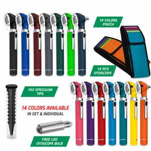 Mini Otoscopio de Fibra Óptica de 14 Colores, Otoscopio de Bolsillo con LED para Diagnóstico ORL, Instrumentos Médicos Quirúrgicos de Calidad A+ - Product Image 2