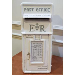 Boîte aux lettres de mariage personnalisée faite à la main VR Crown Embelm, revêtement rouge, avec serrure et clé de luxe, accès frontal, prix de gros - Product Image 4
