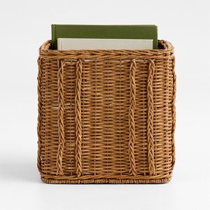 Cesta de almacenamiento pequeña, organizador de ropa de fibra sostenible, cestas de ratán combinadas de alta calidad - Product Image 4