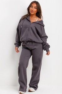 Custom Design Eco-Friendly Breathable Warm Winter Two Piece <b>Sport</b> <b>Set</b> Unisex Tracksuits High Quality Casual Sweatshirt - Product Image 5