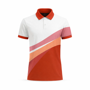 Chemises polo personnalisées sublimées, logo OEM, polyester respirant à séchage rapide, uniforme de sport de golf pour hommes - Product Image 5