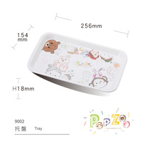 Assiette en mélamine incassable de 10 pouces pour enfants, idéale pour les desserts, la restauration et les écoles maternelles
