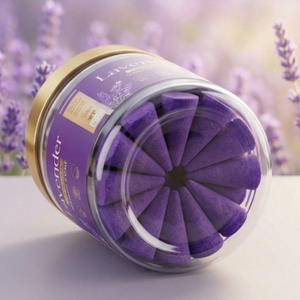 Sellease Lavender Premium Dhoop <b>Cone</b> in Bamboo Jar Eco-Friendly All-Season Scented <b>Incense</b> <b>Cones</b> - Product Image 6