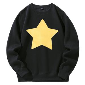 เสื้อฮู้ดลายดาวสำหรับผู้ชายพิมพ์ลาย/ซับลิเมตสเวตเตอร์ผ้าขนแกะมีฮู้ดปกเสื้อแบบแข็ง - Product Image 2