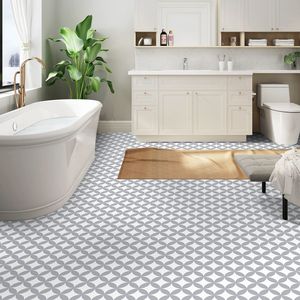 20 Pezzi di Strisce Adesive in PVC Impermeabili 7,9 X 7,9 Pollici, Piastrelle per Pavimenti con Caratteristiche Impermeabili per Fai-da-Te - Product Image 5