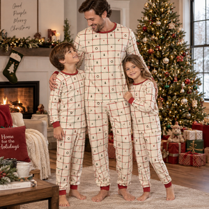 Women's <b>Christmas</b> Cotton Hooded Long Sleeves Sleepwear Set Printed Matching Front Logo Customizable Wholesale Supplier - Product Image 5