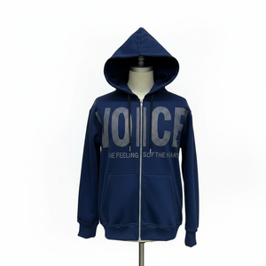 Sudadera con capucha personalizada para hombre, de invierno y otoño, gruesa, con logotipo de diamantes de imitación, 100% algodón polar, en varios colores, al por mayor. - Product Image 1