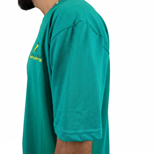 Camiseta de Manga Corta para Hombre de Alta Calidad, Color Liso, Transpirable, Estilo Oversize, Informal, de Algodón, con Logo - Product Image 3