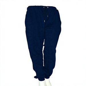 Pantalon cargo pour femme King Mcgreen Star bleu marine, coupe classique, polyester/coton, motif à carreaux, taille élastique, taille haute, vêtements de sport - Product Image 1