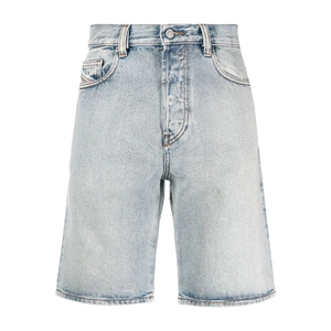 Shorts en jean baggy personnalisés pour hommes, style streetwear, longueur genou, denim déchiré, pour l'été, faible MOQ - Product Image 2