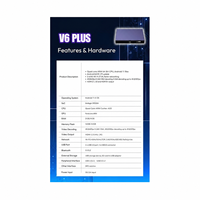 Original_V_see Box V.6 Plus/Pro/Max Appareil de streaming original - Boîte TV avec applications ETB gratuites à vie - Entièrement chargé