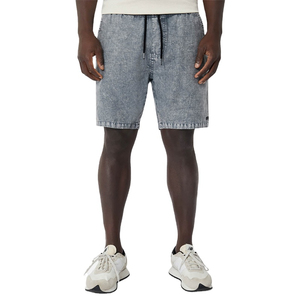 2026 Men's Acid Wash Shorts Retro Washed Fabric Comfortable Fit Stylish Casual Summer Streetwear <b>Outfit</b> Trendy Design Shorts Men - Product Image 1
