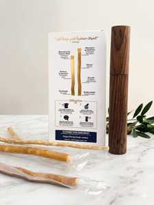 Bâtonnets de Miswak Bio Nettoyants pour les Dents, à Base de Plantes Naturelles, Lot de Quatre avec Support en Bois, Soin Quotidien d'Hygiène Dentaire - Product Image 4