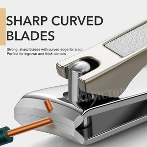 ที่ตัดเล็บสแตนเลสแบบมืออาชีพ ทนทาน ขอบเฉียง โค้ง สำหรับเล็บขบ 1/2 ชิ้น - Product Image 3