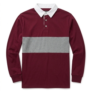 Chemise formelle pour homme à manches courtes, rouge et blanc uni, 100% coton, toile, séchage rapide, broderie du logo sur le devant - Product Image 6