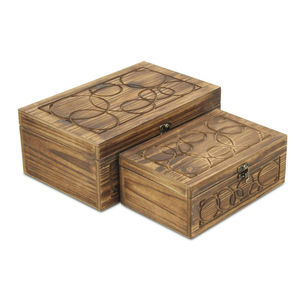 Decorative Wooden Engraved Stylish Storage <b>Box</b> With Hinged Lid For Jewelry <b>Keepsake</b> Vanity Organizer For Homedecor Wedding Gift - Product Image 4