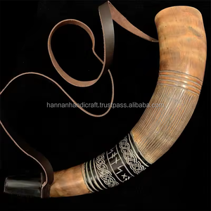 Authentic High Quality Polished Viking Drinking Horn Animal Style for Mead Ale Cosplay Events Handcrafted Buffalo Horn - Product Image 2