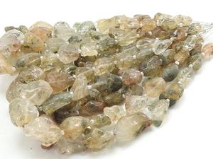 Pépite brute de perles de pierre polie naturelle de quartz rutile pour la fabrication de bijoux - Product Image 6