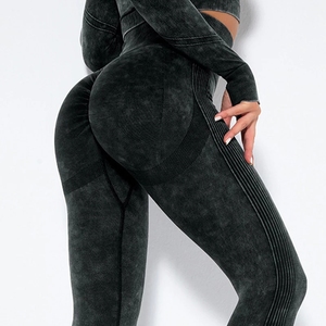 High Quality Women Winter Leggings Mid Waist Seamless Four-Way Stretch Anti-Bacterial Breathable Knee-Length - Product Image 6