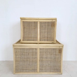 <b>Treasure</b> Trunk Storage <b>Box</b> Bedroom Decor Organizer Rattan Handmade Trunks Natural Crafts Made in Vietnam - Product Image 1