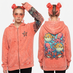 Sudadera con Capucha Gráfica Cyberpunk Glitch Skull para Mujer, Azul Brillante, Estilo Urbano, con Logo Personalizado, Techwear, Oversize, Venta al por Mayor - Product Image 6