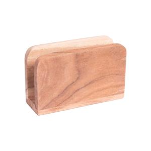 Porta Servilletas Vertical de Madera Ecológico y Moderno Hecho a Mano con Acabado Natural Pulido Fácil de Limpiar para Restaurante, Cocina y Comedor - Product Image 4